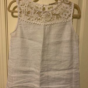 White Linen Top (made in Italy)